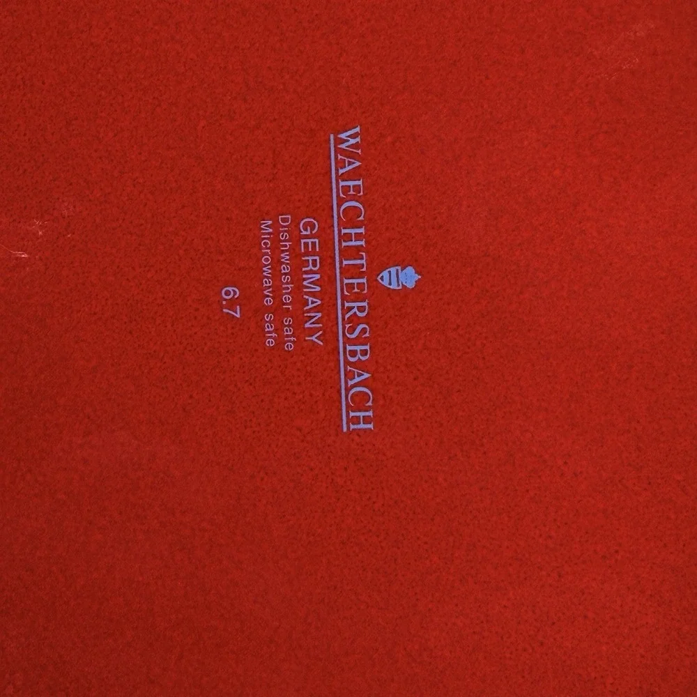 Vintage Waechtersbach Christmas Tree Retangular Red Serving Cookie Tray 13